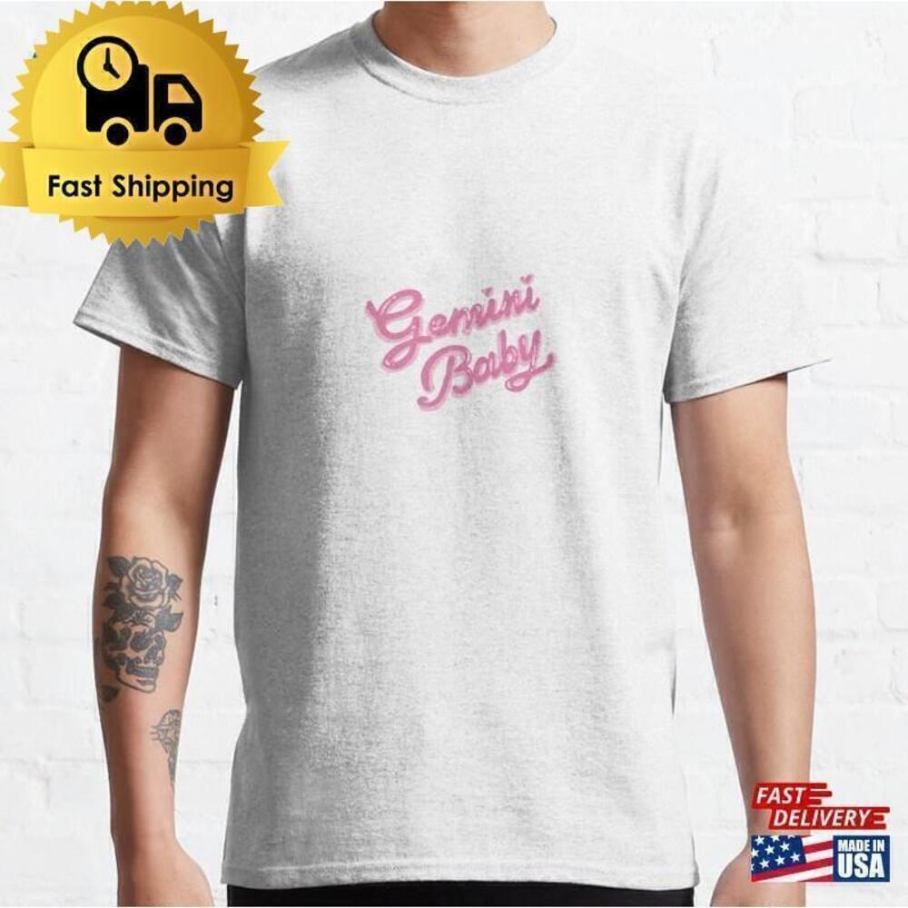 Gemini Baby Zodiac Astrology Cute Graphic Birthday Casual Style Unisex T-Shirt